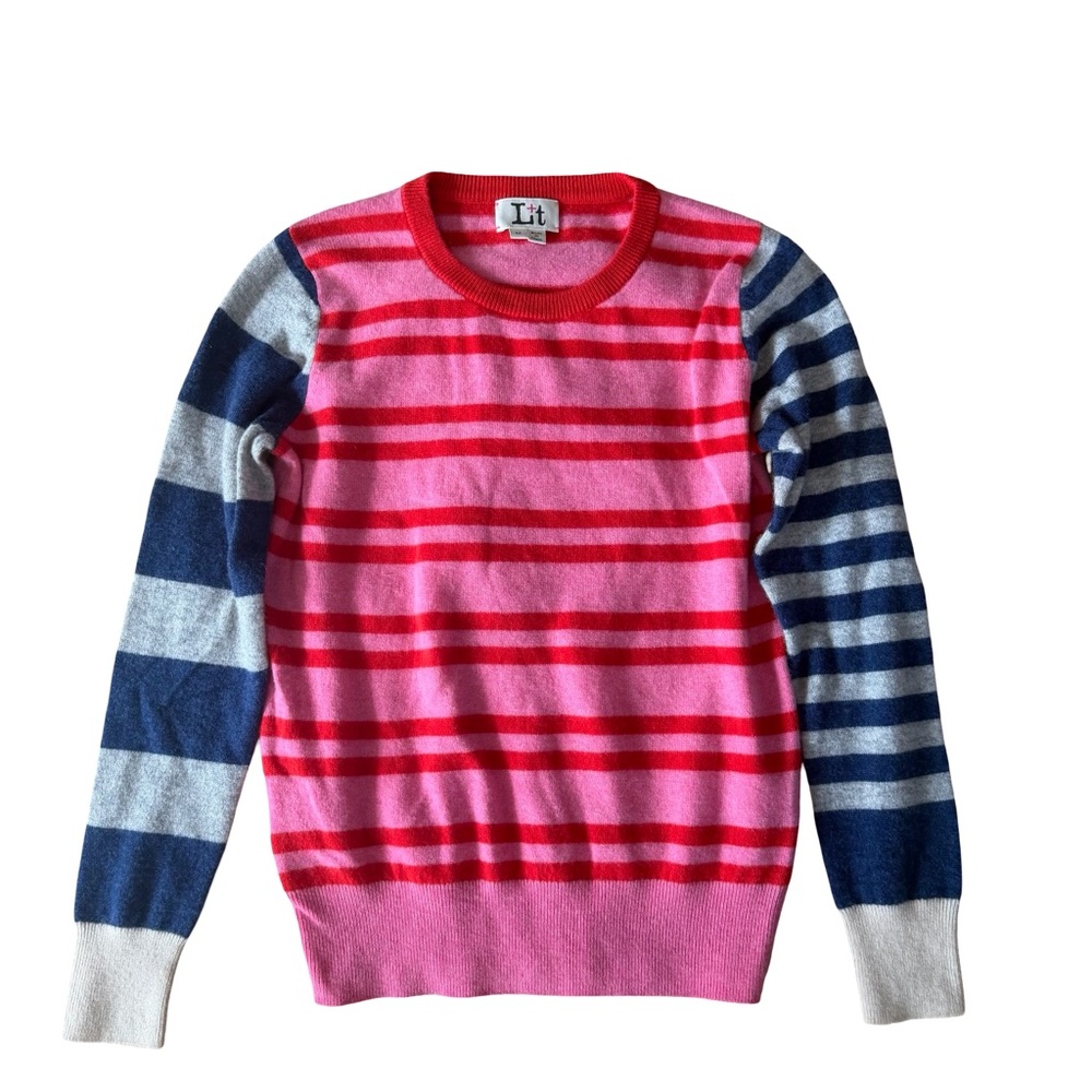Label + Thread Striped Jessie Cashmere Sweater